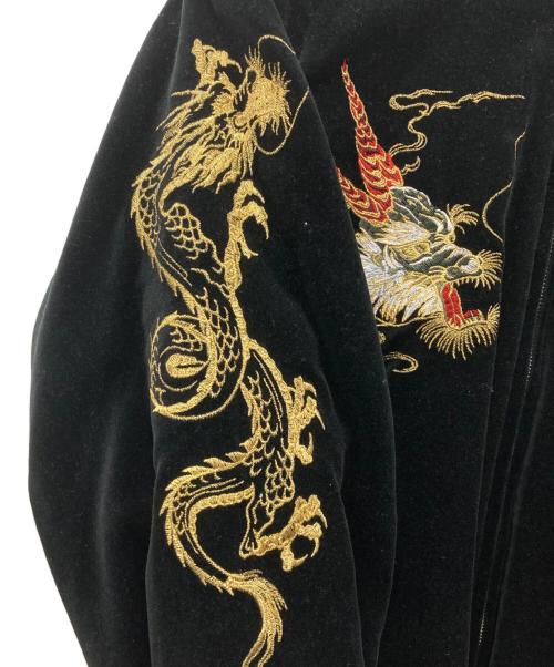 hoshihime（ホシヒメ）Hoshihime (ホシヒメ) ベロアスカジャン ブラック サイズ:LLの古着・服飾アイテム