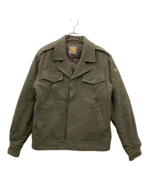 SPIEWAK（スピワック）SPIEWAK (スピワック) ツイードジャケット カーキ サイズ:Lの古着・服飾アイテム