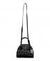 COACH (コーチ) ラグジュアリー ミニ コーラ ドームド オセロット プリント 2WAYバッグ ブラック×グレー 未使用品：10000円