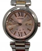 CITIZENシチズン）の古着「ソーラー電波時計」｜ピンク