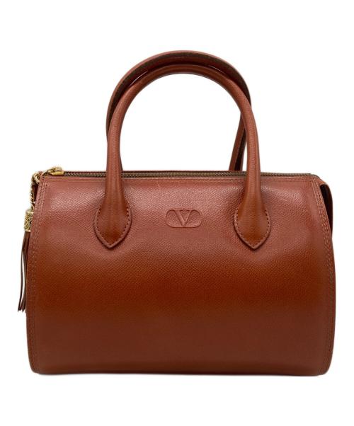 VALENTINO GARAVANI（ヴァレンティノ・ガラヴァーニ）VALENTINO GARAVANI (ヴァレンティノ・ガラヴァーニ) ハンドバッグ ブラウンの古着・服飾アイテム