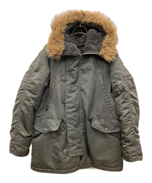 ALPHA（アルファ）ALPHA (アルファ) N-3Bフライトジャケット カーキ サイズ:Mの古着・服飾アイテム