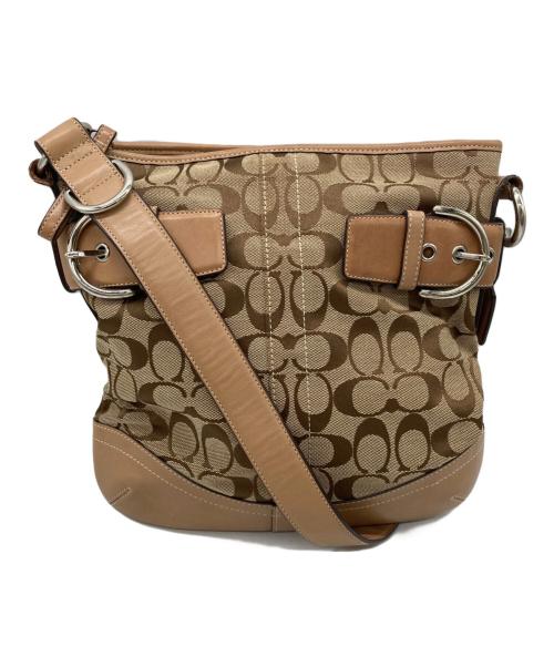COACH（コーチ）COACH (コーチ) シグネチャー柄 ソーホー ソフトダッフル ショルダーバッグの古着・服飾アイテム