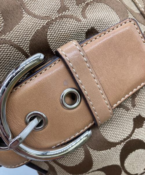 COACH（コーチ）COACH (コーチ) シグネチャー柄 ソーホー ソフトダッフル ショルダーバッグの古着・服飾アイテム