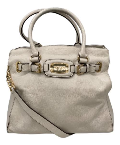 MICHAEL KORS（マイケルコース）MICHAEL KORS (マイケルコース) 2wayハンドバッグ ベージュの古着・服飾アイテム