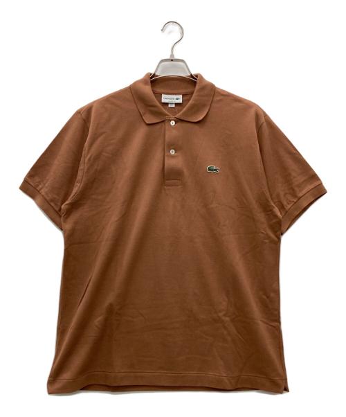 LACOSTE（ラコステ）LACOSTE (ラコステ) 半袖ポロシャツ ブラウン サイズ:Ｌ 未使用品の古着・服飾アイテム