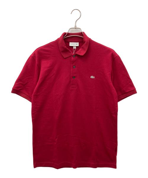 LACOSTE（ラコステ）LACOSTE (ラコステ) 半袖ポロシャツ レッド サイズ:L 未使用品の古着・服飾アイテム