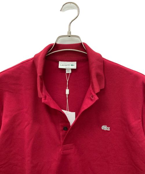LACOSTE（ラコステ）LACOSTE (ラコステ) 半袖ポロシャツ レッド サイズ:L 未使用品の古着・服飾アイテム