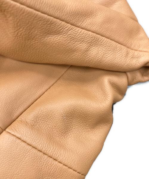 DAMA collection（ダーマコレクション）DAMA collection (ダーマコレクション) ラムレザージャケット ブラウン サイズ:3の古着・服飾アイテム
