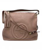GUCCIグッチ）の古着「セミショルダーバッグ」｜ピンク