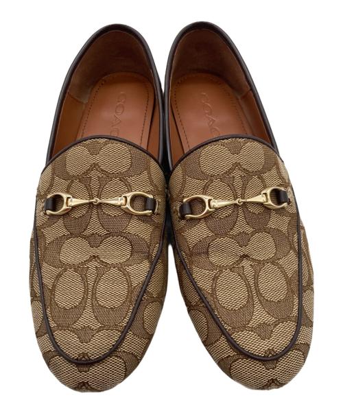 COACH（コーチ）COACH (コーチ) ヘイリーローファー ブラウン サイズ:23.0cmの古着・服飾アイテム