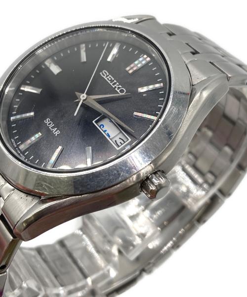 SEIKO（セイコー）SEIKO (セイコー) ソーラー腕時計 ブラックの古着・服飾アイテム