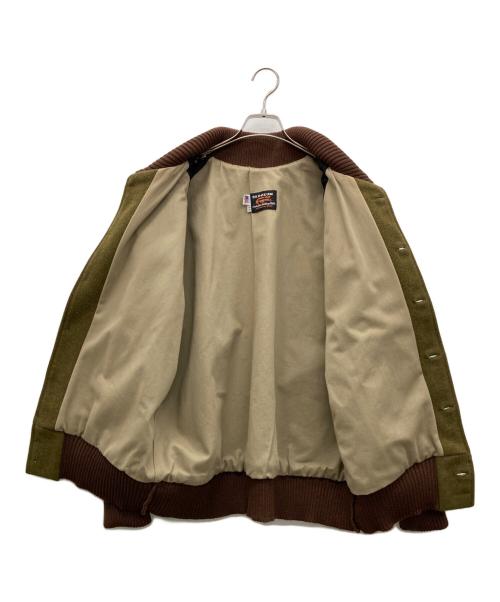 skookum（スクーカム）SKOOKUM (スクーカム) NEPENTHES (ネペンテス) スタジャン オリーブxブラウン サイズ:44の古着・服飾アイテム