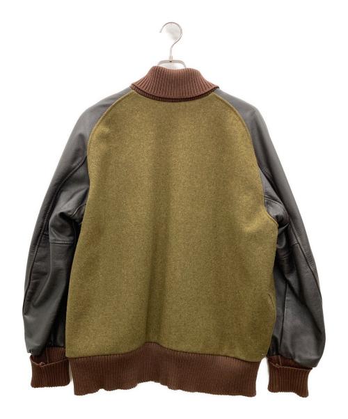 skookum（スクーカム）SKOOKUM (スクーカム) NEPENTHES (ネペンテス) スタジャン オリーブxブラウン サイズ:44の古着・服飾アイテム