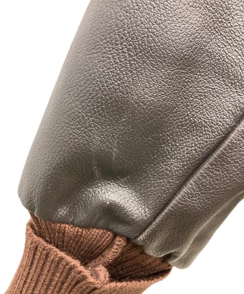 skookum（スクーカム）SKOOKUM (スクーカム) NEPENTHES (ネペンテス) スタジャン オリーブxブラウン サイズ:44の古着・服飾アイテム