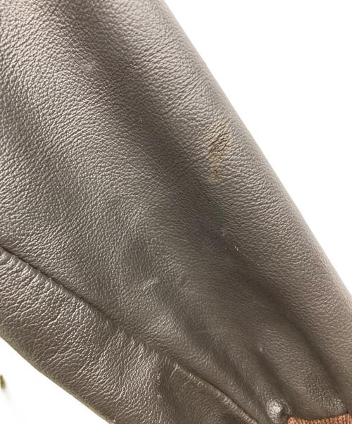 skookum（スクーカム）SKOOKUM (スクーカム) NEPENTHES (ネペンテス) スタジャン オリーブxブラウン サイズ:44の古着・服飾アイテム