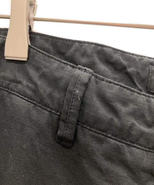 STONE ISLAND（ストーンアイランド）STONE ISLAND (ストーンアイランド) コットンリネン キャンバス カーゴパンツ ブラック サイズ:W30の古着・服飾アイテム