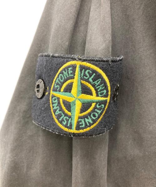 STONE ISLAND（ストーンアイランド）STONE ISLAND (ストーンアイランド) Brushed Cotton Canvas Zip Overshirt(ブラッシュド コットン キャンバス ジップ オーバーシャツ） ブラック サイズ:Mの古着・服飾アイテム