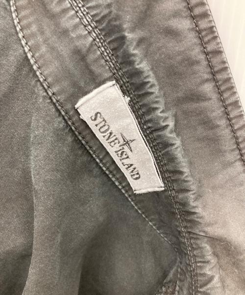 STONE ISLAND（ストーンアイランド）STONE ISLAND (ストーンアイランド) Brushed Cotton Canvas Zip Overshirt(ブラッシュド コットン キャンバス ジップ オーバーシャツ） ブラック サイズ:Mの古着・服飾アイテム