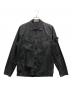 STONE ISLAND（ストーンアイランド）の古着「Brushed Cotton Canvas Zip Overshirt(ブラッシュド コットン キャンバス ジップ オーバーシャツ）」｜ブラック