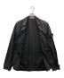 STONE ISLAND (ストーンアイランド) Brushed Cotton Canvas Zip Overshirt(ブラッシュド コットン キャンバス ジップ オーバーシャツ） ブラック サイズ:M：33000円