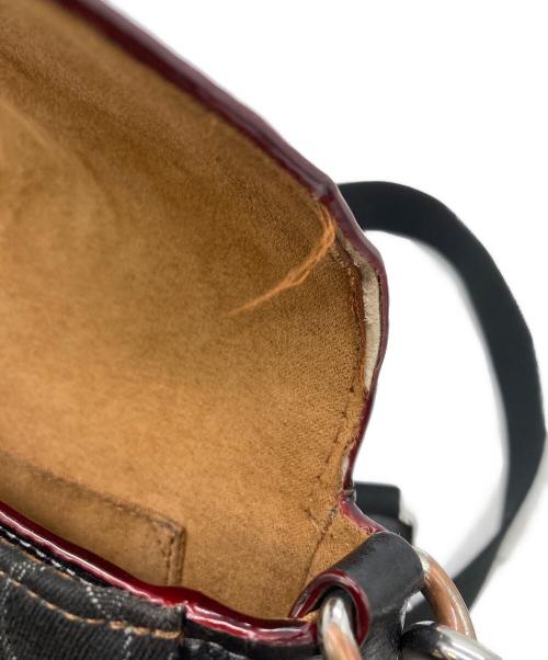 COACH（コーチ）COACH (コーチ) アメリア スモール サドル バッグ・シグネチャー デニム ブラックの古着・服飾アイテム