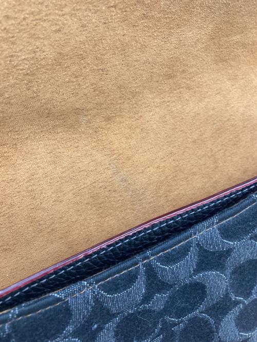 COACH（コーチ）COACH (コーチ) アメリア スモール サドル バッグ・シグネチャー デニム ブラックの古着・服飾アイテム