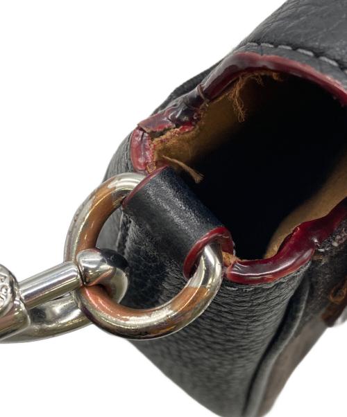 COACH（コーチ）COACH (コーチ) アメリア スモール サドル バッグ・シグネチャー デニム ブラックの古着・服飾アイテム