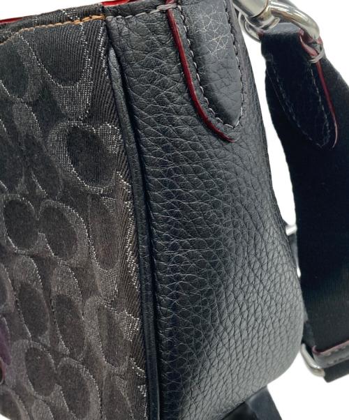 COACH（コーチ）COACH (コーチ) アメリア スモール サドル バッグ・シグネチャー デニム ブラックの古着・服飾アイテム
