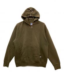 RUSSELL ATHLETIC（ラッセルアスレチック）の古着「ジップパーカー」｜カーキ
