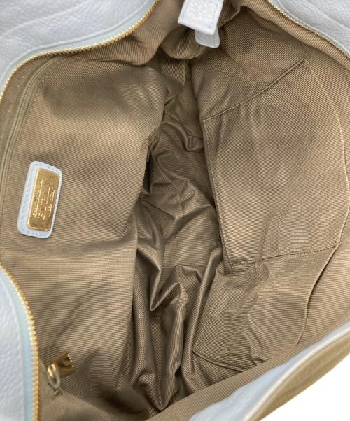 FURLA（フルラ）FURLA (フルラ) カーフレザー製ホーボーバッグ（ショルダーバッグ スカイブルー×グレーの古着・服飾アイテム