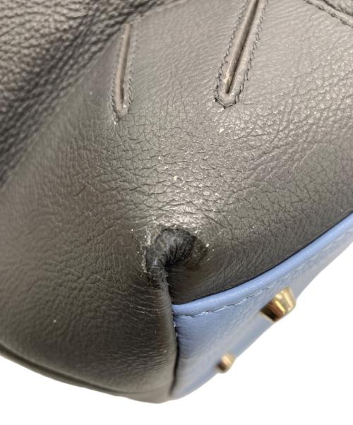 FURLA（フルラ）FURLA (フルラ) カーフレザー製ホーボーバッグ（ショルダーバッグ スカイブルー×グレーの古着・服飾アイテム