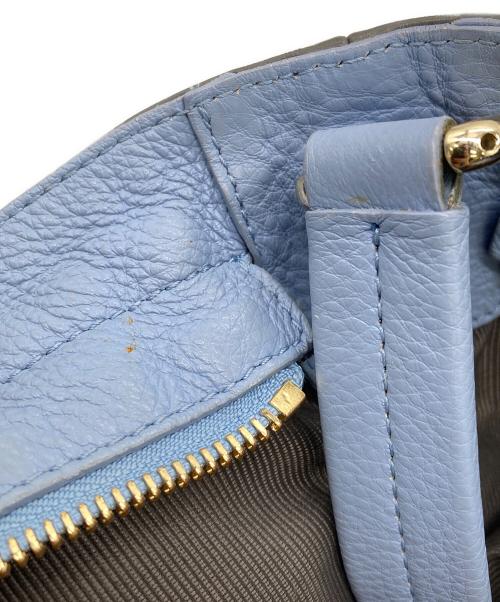 FURLA（フルラ）FURLA (フルラ) カーフレザー製ホーボーバッグ（ショルダーバッグ スカイブルー×グレーの古着・服飾アイテム
