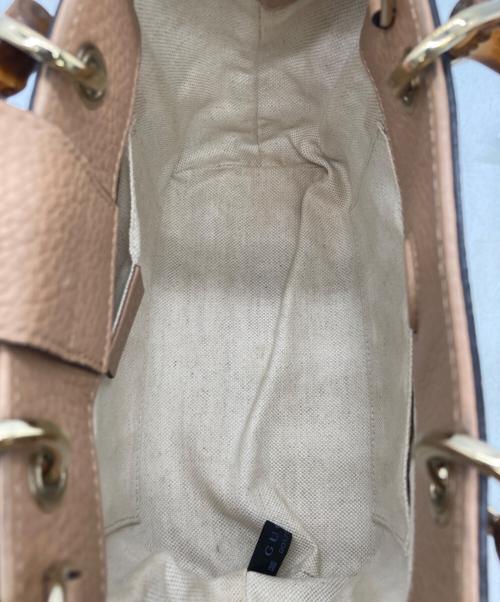 GUCCI（グッチ）GUCCI (グッチ) バンブー ミニショッパー ベージュの古着・服飾アイテム