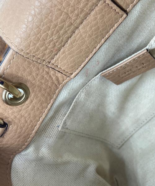 GUCCI（グッチ）GUCCI (グッチ) バンブー ミニショッパー ベージュの古着・服飾アイテム