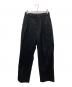 MARKAWARE（マーカウェア）の古着「CLASSIC FIT DOUBLE PLEATED TROUSERS ORGANIC WOOL 2/80 TROPICAL」｜ブラック