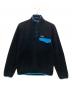 Patagonia（パタゴニア）の古着「Lightweight Synchilla Snap-T Pullover」｜ブラック×ブルー