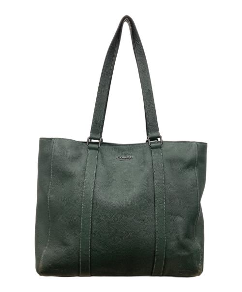 COACH（コーチ）COACH (コーチ) ハドソン ダブル ハンドル トート グリーンの古着・服飾アイテム