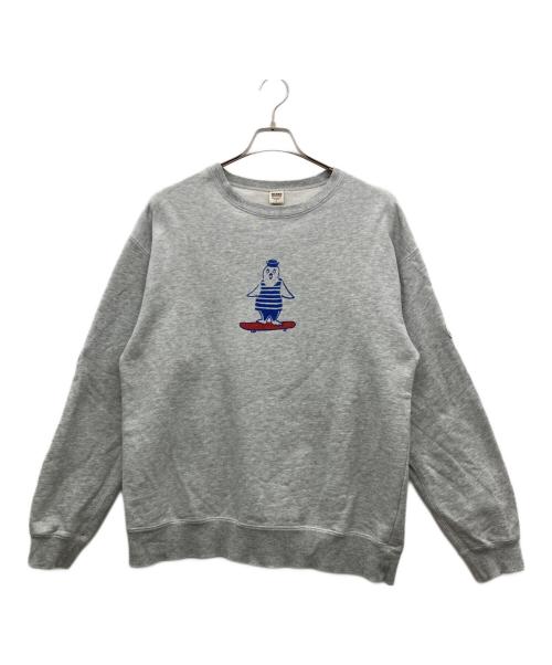 BARNS（バーンズ）BARNS (バーンズ) プリントスウェット グレー サイズ:Lの古着・服飾アイテム