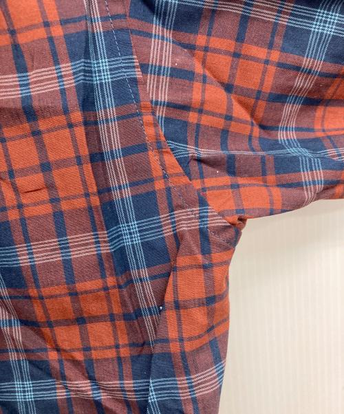 mont-bell（モンベル）mont-bell (モンベル) メリノウール ライト ロングスリーブシャツ ブラウン×ネイビー サイズ:XLの古着・服飾アイテム