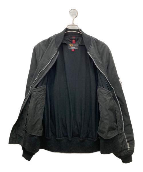 ALPHA（アルファ）ALPHA (アルファ) フライトジャケット ブラック サイズ:Lの古着・服飾アイテム