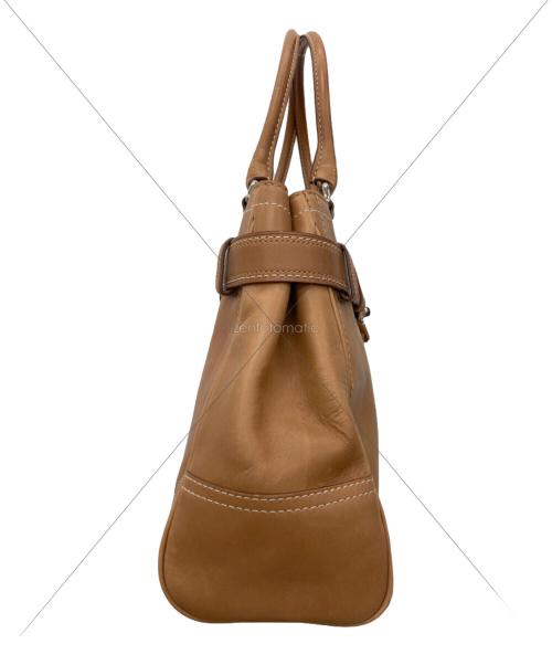 COACH（コーチ）COACH (コーチ) ハンプトンズ レザー キャリーオール ブラウンの古着・服飾アイテム