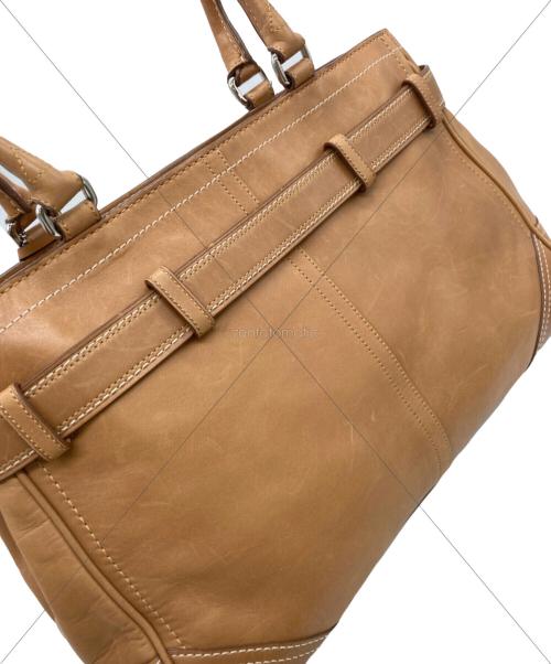 COACH（コーチ）COACH (コーチ) ハンプトンズ レザー キャリーオール ブラウンの古着・服飾アイテム