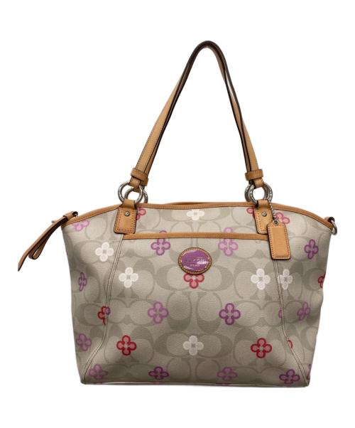 COACH（コーチ）COACH (コーチ) ペイトン シグネチャー ライトカーキ マルチカラーの古着・服飾アイテム