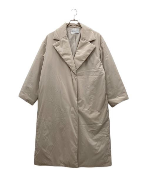 UNITED ARROWS（ユナイテッドアローズ）UNITED ARROWS (ユナイテッドアローズ) パディングマフラーコート ホワイト サイズ:38の古着・服飾アイテム