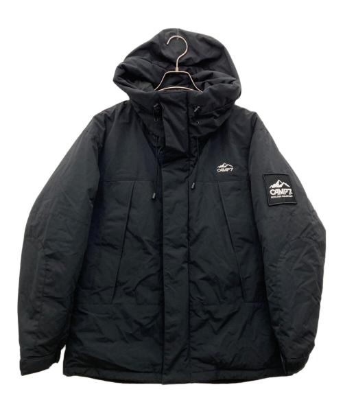 CAMP 7（キャンプ７）CAMP 7 (キャンプ７) ダウンジャケット ブラック サイズ:Lの古着・服飾アイテム
