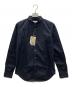 FINGER FOX AND SHIRTS（フィンガーフォックスアンドシャツ）の古着「60/-Typewriter Shirts レギュラーカラーワンポイントシャツ」｜ネイビー