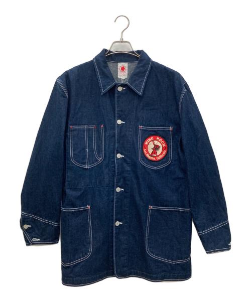 WING ROCK（タディアンドキング）WING ROCK (タディアンドキング) デニムカバーオール インディゴ サイズ:Ｍの古着・服飾アイテム