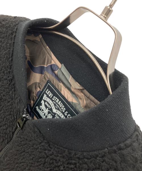 LEVI'S（リーバイス）LEVI'S (リーバイス) シェルパ ボンバージャケット ブラック サイズ:Lの古着・服飾アイテム