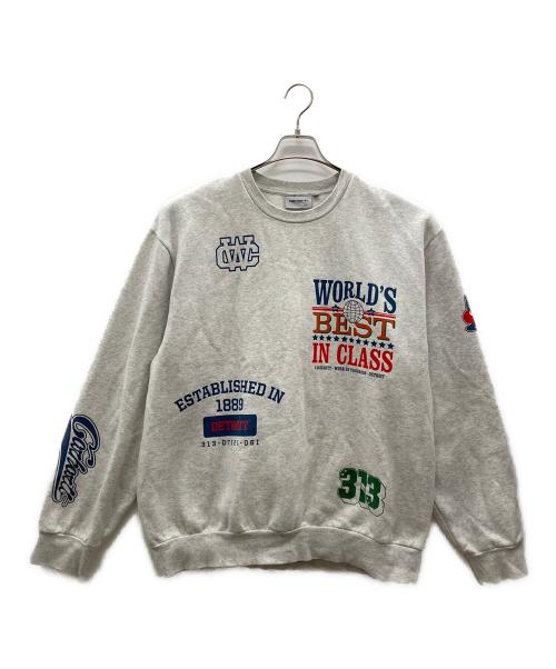 CarHartt（カーハート）CarHartt (カーハート) MIDWEIGHT CREWNECK SWEATSHIRT グレー サイズ:Lの古着・服飾アイテム